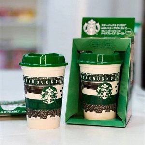 Starbucks Cup Pike Place Roast 50g - Подарочный набор Старбакс. Стакан и кофе оригами