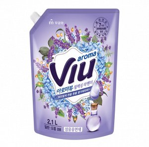 Антибактериальный ароматизирующий кондиционер "Aroma Viu Mediterranean Lavender" - Средиземноморская лаванда 2,1 л, мягкая упаковка с крышкой