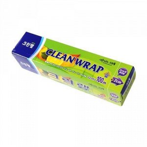 Clean wrap ПЛОТНАЯ пищевая плёнка (с отрывным краем-зубцами)
22 см х 100 м / 30