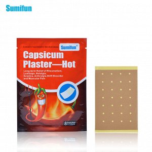 Перцовые пластыри для снятия боли в мышцах Capsicum Plaster Hot