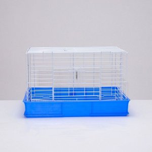 Клетка для кроликов RT-1, 62 х 42 х 39 см, синяя
