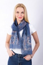 Шарф женский &quot;Однотонный&quot; с бахромой модель 935