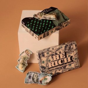 Набор трусов KAFTAN Be Rich=2 штуки, чёрный/хаки