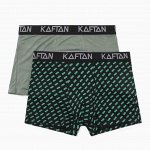 Набор трусов KAFTAN Be Rich=2 штуки, чёрный/хаки