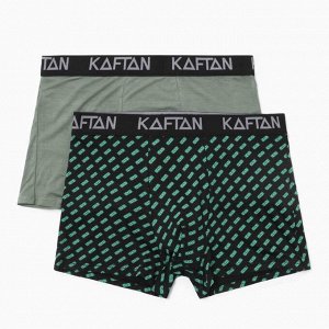 Набор трусов KAFTAN Be Rich=2 штуки, чёрный/хаки