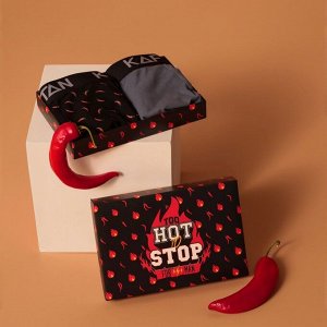 Набор трусов KAFTAN Hot Stop 2 штуки, чёрный/серый