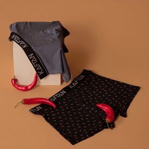 Набор трусов KAFTAN Hot Stop 2 штуки, чёрный/серый