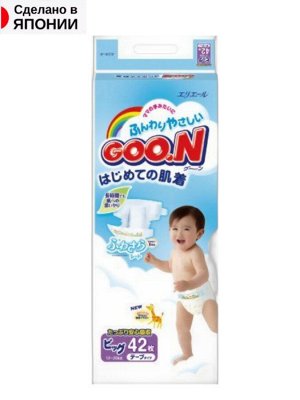 Подгузники Goon Big, 42 шт 12-20 кг