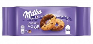 Milka Cookie Loop Печенье с шоколадом 132г