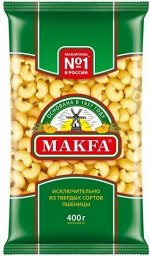 Макароны Улитки группа А (Макфа) 400гр. м/у