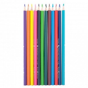Карандаши цветные 12 цветов BrunoVisconti Easycolor, трёхгранные, особо мягкие