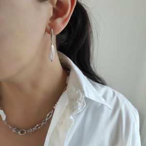 Серьги с жемчугом Бива и округлым жемчугом