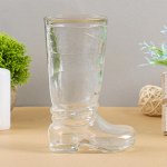 Ваза &quot;Ботфорт&quot; прозрачная  18,5х8,5х11см,  0,46л