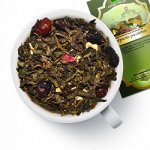 Чай зеленый &quot;Бодрость рассвета&quot; Зеленый китайский чай с Вишней, шиповником, кусочками папайи и яблока, с листом земляники и аром