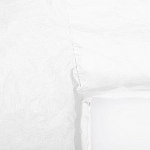 Дождевик-плащ белый на кнопках, EVA, многоразовый прочный, чехол в комплекте, универсальный размер, SHAMAANI (ШАМААНИ), 610935