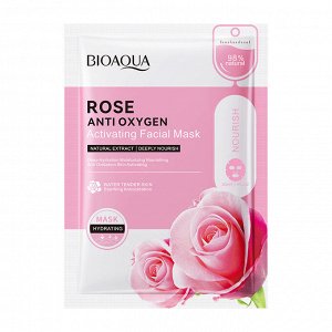 Тканевая маска для лица с экстрактом розы Rose Anti Oxygen, 30 г