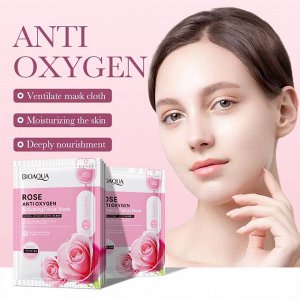 Тканевая маска для лица с экстрактом розы Rose Anti Oxygen, 30 г