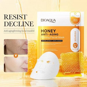 Тканевая маска для лица с медом Honey Anti-Aging 30 гр
