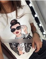 Футболка женская с принтом