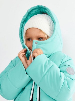 Пальто детское для девочек Kynes2 серо-голубой
