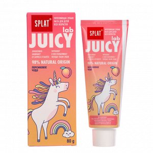 Зубная паста детская SPLAT JUICY LAB Персиковое чудо, туба, 80 г