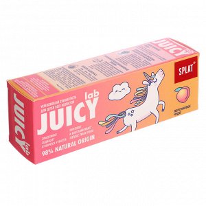 Зубная паста детская SPLAT JUICY LAB Персиковое чудо, туба, 80 г