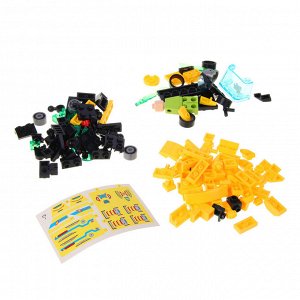 ИГРОЛЕНД Герои Галактики Конструктор Гонки 2 в 1, ABS, дет. 153-154, 15х10х5 см, 2 дизайна