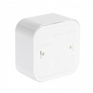FORZA Розетка с заземляющим контактом RA 16-133-Б, 250В, 16А, IP20, 65x65x41 мм, белая УХЛ4