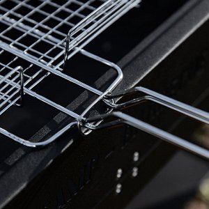 GRILLBOOM Решетка-гриль хром., 66х(24х30х4)см, веер 22х32см