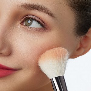 ЮНИLOOK Кисть для контура, скошенная, натуральный ворс, дерево, металл,  17,5см
