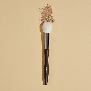 ЮНИLOOK Кисть для хайлайтера, натуральный ворс, металл, дерево, 17,5см