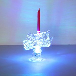 FNtastic Набор свечей для торта с подставкой с подсветкой LED, 3 цвета