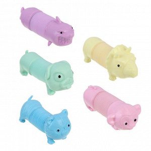 ИГРОЛЕНД Игрушка - тянушка "Чудики" пластик ABS, PE, 6,5см, 5 дизайнов