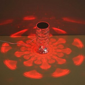 Светильник LED, USB, акрил, 8х18см