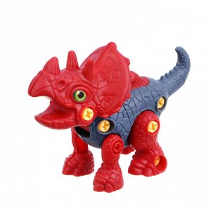 ИГРОЛЕНД Игра головоломка-конструктор мини "Динозавр", РР пластик, 10х14см, 4 вида