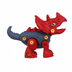 ИГРОЛЕНД Игра головоломка-конструктор мини "Динозавр", РР пластик, 10х14см, 4 вида