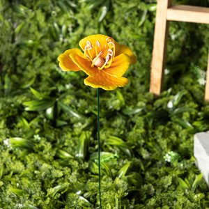 INBLOOM Фигурка на стержне Цветок 12,5х12,5х64см, металл, пластик