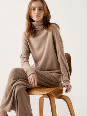 UNIQLO Heattech - тонкая термо-водолазка на флисе - 32 BEIGE