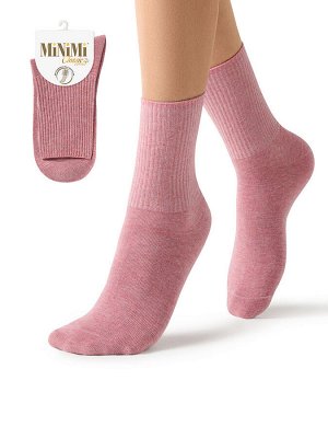 COTONE 1203 Носки женские (MINIMI)  хлопок всесезонные эласт. из меланжа с широкой резинкой