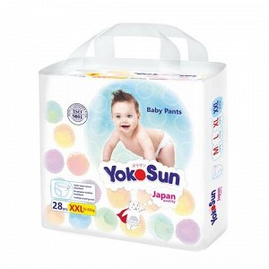 Подгузники-Трусики "YokoSun" размер ХХL  (15-23кг.) 28 шт.