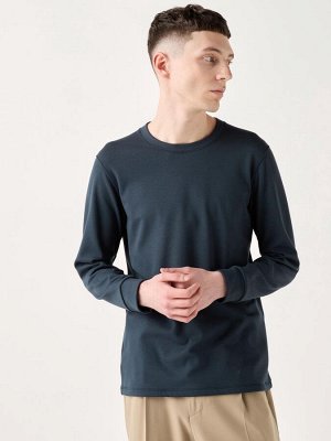 UNIQLO Ultra Warm Heattech - ультра теплая термо-кофта с длинными рукавами - 69 NAVY