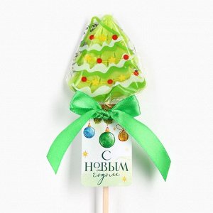 Леденец на палочке «С новым годом», вкус гуава, 15 г