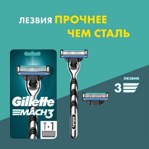 GILLETTE  MACH3  станок + 2 кассеты
