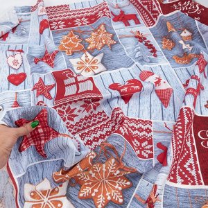Ткань на отрез рогожка 150 см 10731/1 Чудеса