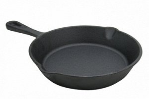 Сковорода чугунная литая ручка 24,5см TM MY REAL IRON COOK