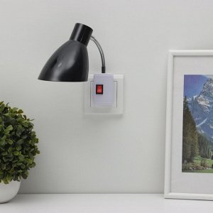 Бра в розетку «Классика» 1x10 Вт Е27 черный 10x14.5x25 см