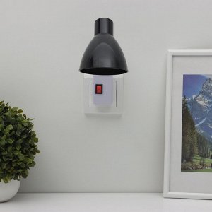 Бра в розетку «Классика» 1x10 Вт Е27 черный 10x14.5x25 см