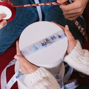 Лента атласная «Сказочный лес», 25 мм, 23 ± 1 м