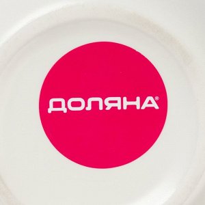 Чайная пара керамическая «Котик», 3 предмета: чашка 200 мл, блюдце 18,5?13,5 см, ложка