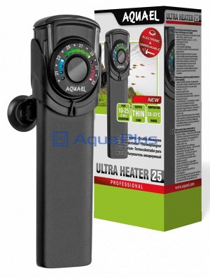 Нагреватель 25 W  ULTRA HEATER (AQUAEL) до 25литров, электронный пластиковый